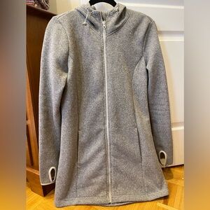 grey long zip up sweater joe fresh
